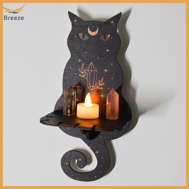 Giá Đỡ Đèn Cầy Gắn Tường Bằng Gỗ Hình Động Vật Phong Cách Boho Độc Đáo Trang Trí Nhà Cửa