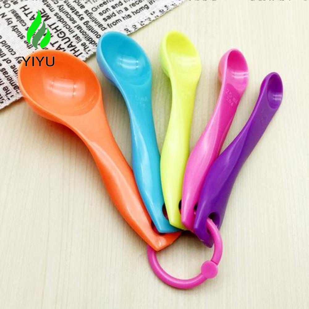 YIYU 1 Muỗng Đo Lường Bằng Nhựa Nhiều Màu Sắc