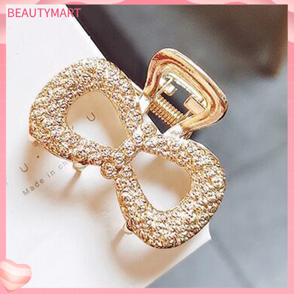 [beautymart] Kẹp Tóc Đa Phong Cách Bằng Hợp Kim Hình Nơ / Chữ Nhật / Trái Tim / Mặt Trăng / Elip Đơn Giản Sáng Bóng Thanh Lịch Cho Nữ