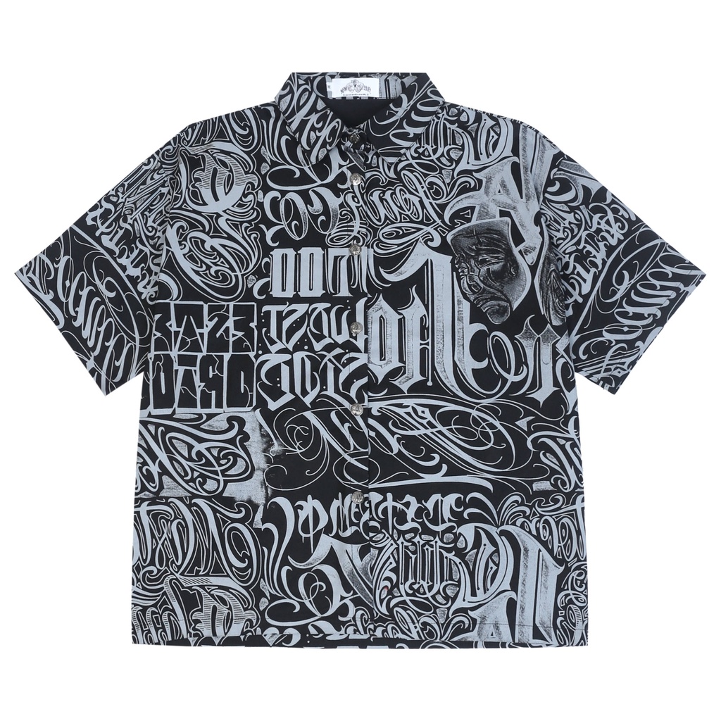 Áo Thun Tay Ngắn In Hoa Kiểu Hip-Hop Đường Phố Cá Tính