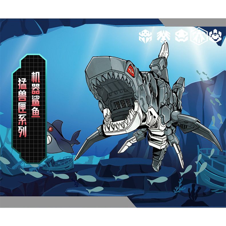 Bộ 52 Mô Hình Cá Mập Biến Hình Đồ Chơi ZMJS