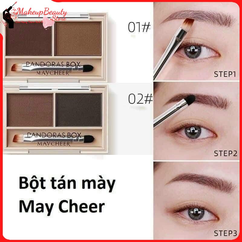 Bột tán mày 2 màu Maycheer MS 703 [ MakeupBeauty.Store Cho Nàng Thêm Xinh ]