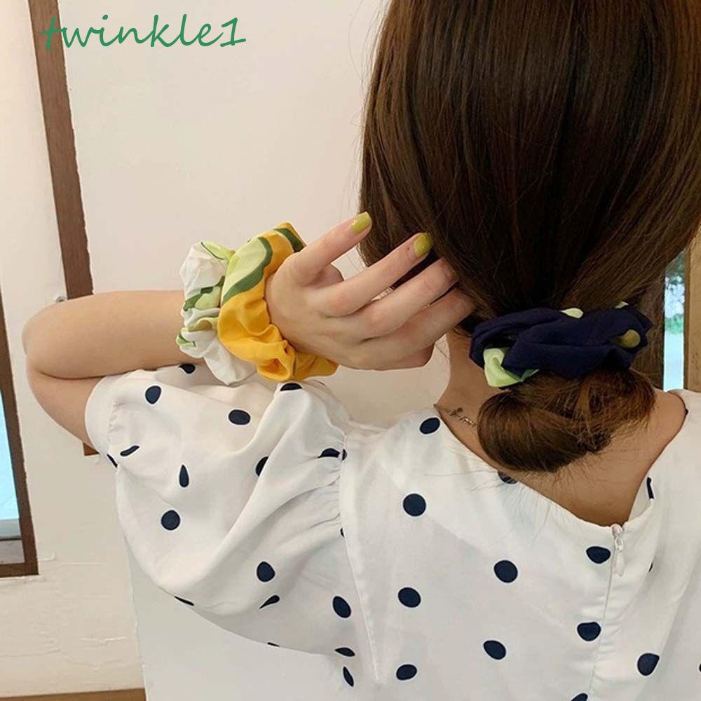 Dây Cột Tóc Lấp Lánh Phong Cách Hàn Quốc Ngọt Ngào Cho Nữ