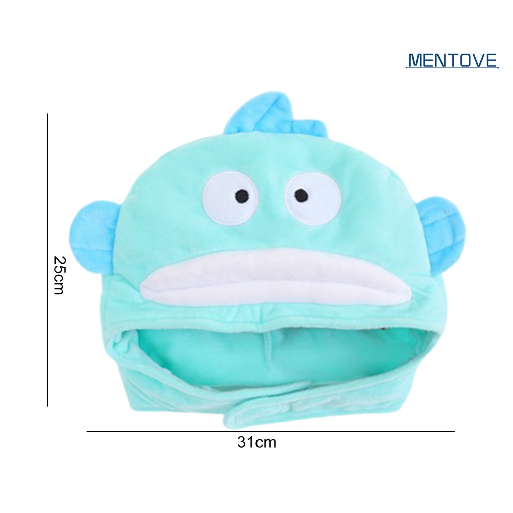 Mũ Trùm Đầu Mềm Mại Thêu Hình Đôi Mắt Cá Hóa Trang Halloween