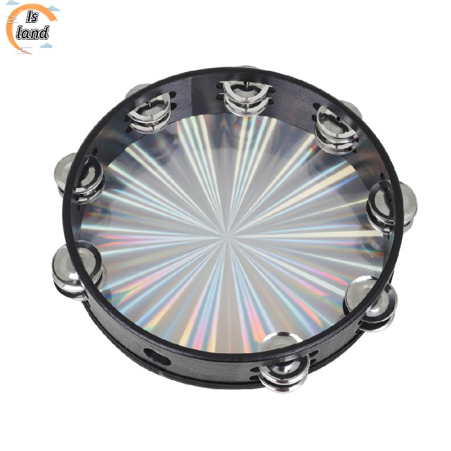 Trống Lục Lạc Cầm Tay Hai Đầu Bằng Thép Không Gỉ Kích Thước 10-inch