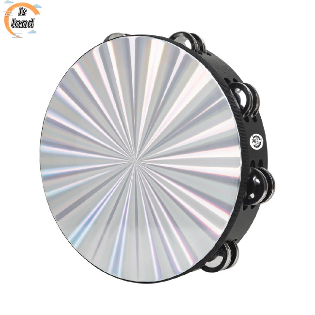 Trống Lục Lạc Cầm Tay Hai Đầu Bằng Thép Không Gỉ Kích Thước 10-inch