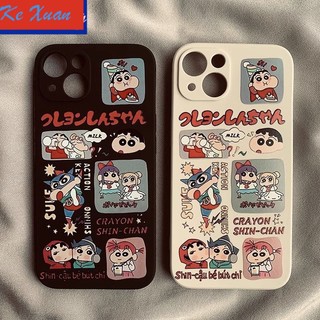 Ốp Điện Thoại In Hoạt Hình Shin-Chan Chống Trượt Cho iphone11plus78 / Superman 12 14 iPhone6 / 13proX Dynamic 5MS1