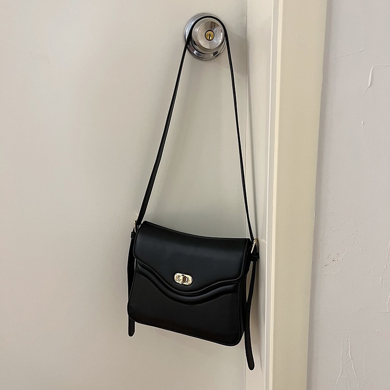 Túi Da Đeo Chéo Hình Vuông Nhỏ Đơn Giản Chất Lượng Cao Phong Cách retro Phương Tây Cho Nữ