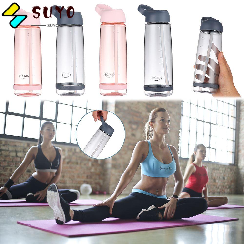 Bình Nước Thể Thao SUYO Kèm Ống Hút Chống Rò Rỉ Tiện Lợi