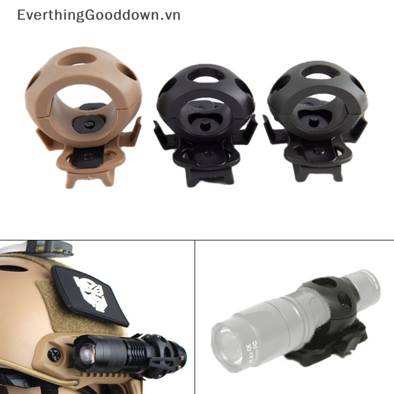 Giá Đỡ Đèn Pin Gắn Mũ Bảo Hiểm Phong Cách Thể Thao Tiện Dụng