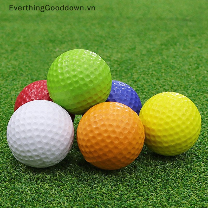 Everthinggooddown Set 5 Quả Bóng Golf Bằng Xốp PU Mềm Dành Cho Bé Tập Chơi Trong Nhà
