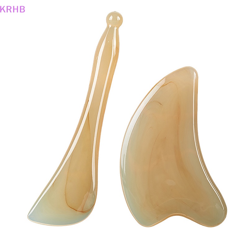 Bảng Gua Sha Mát Xa Da Mặt Và Mắt Bằng Nhựa Resin Mới