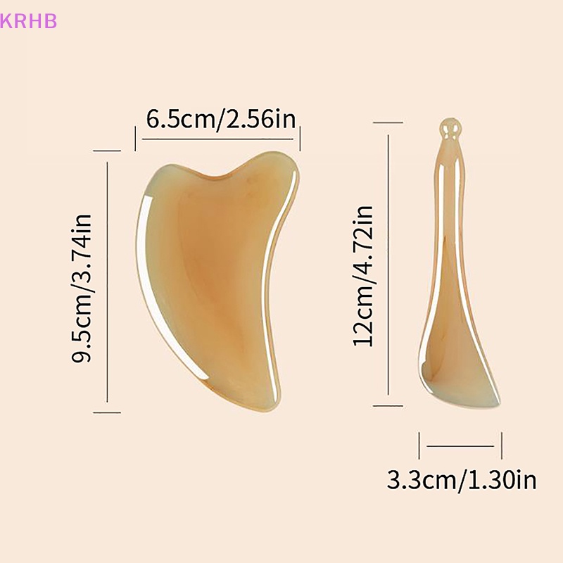 Bảng Gua Sha Mát Xa Da Mặt Và Mắt Bằng Nhựa Resin Mới