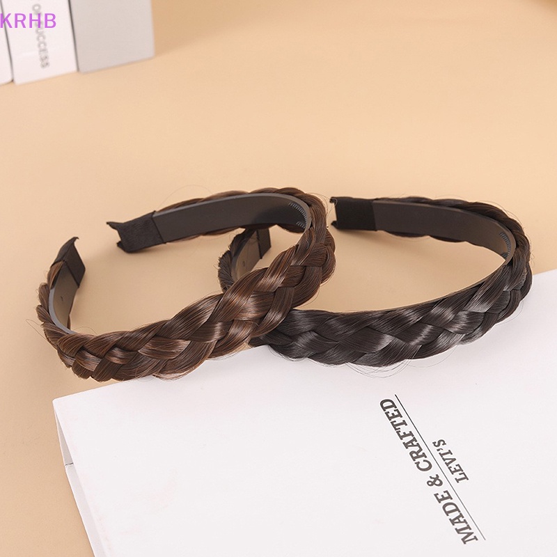Krhb Băng Đô Tóc Giả Thắt Bím Handmade Cho Nữ Mới
