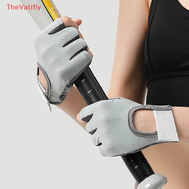 1 Đôi Găng Tay Thể Thao Nửa Ngón Chống Trượt Thoáng Khí