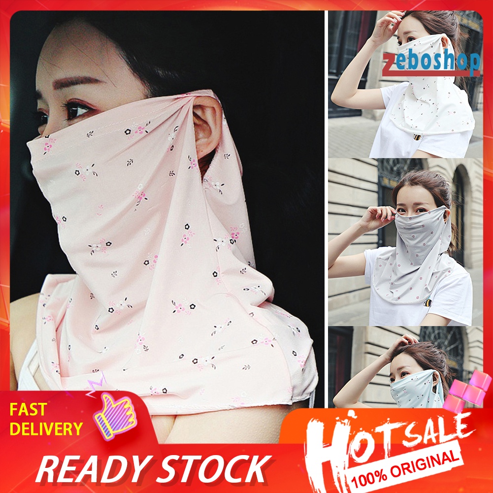 Khẩu Trang Kiêm Khăn Choàng Cổ Chống Tia UV Thoáng Khí Phong Cách Thể Thao Thời Trang Mùa Hè Cho Nữ