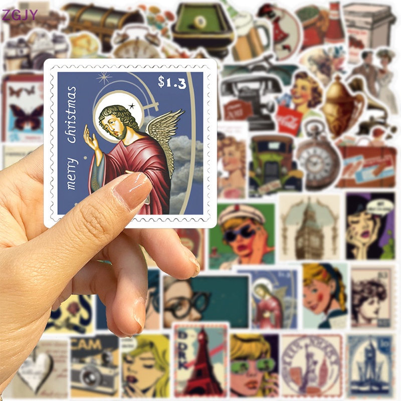 Set 50 Miếng Dán Graffiti Âu Mỹ Trang Trí Đa Ứng Dụng Mới