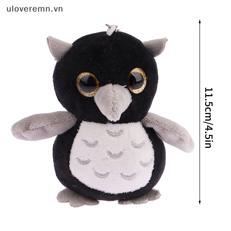 Móc Khóa Hình Cú Nhồi Bông Mềm Mại Dễ Thương