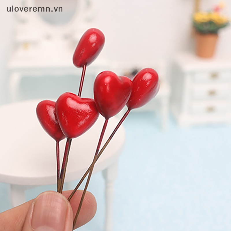 5 Bong Bóng Trái Tim Trang Trí Nhà Búp Bê Tỉ Lệ 1: 12