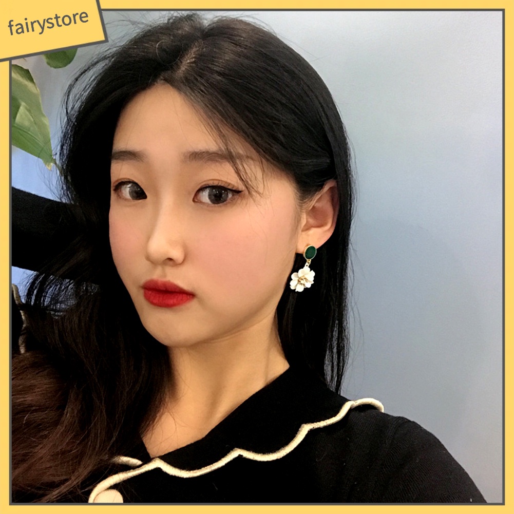 Bông Tai Hình Hoa Đính Đá Thời Trang Dành Cho Nữ