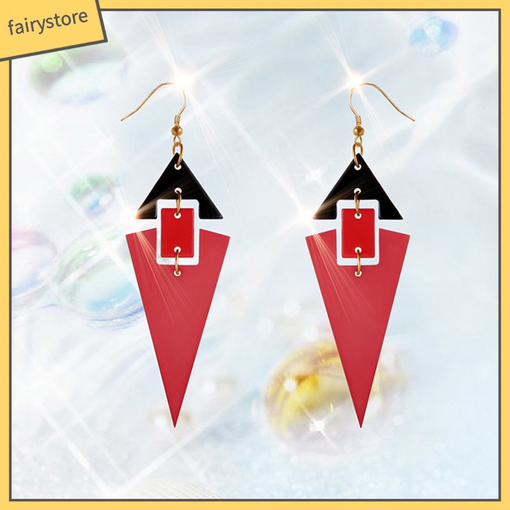 Bông Tai Dài Hình Tam Giác Thời Trang Dành Cho Nữ