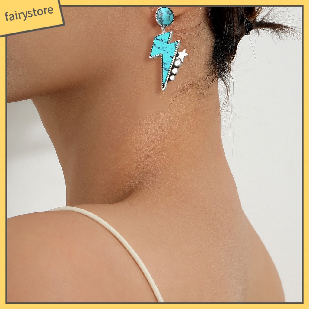 1 Đôi Bông Tai Hình Ngôi Sao Năm Cánh Phong Cách Bohemian Thời Trang Cho Nữ