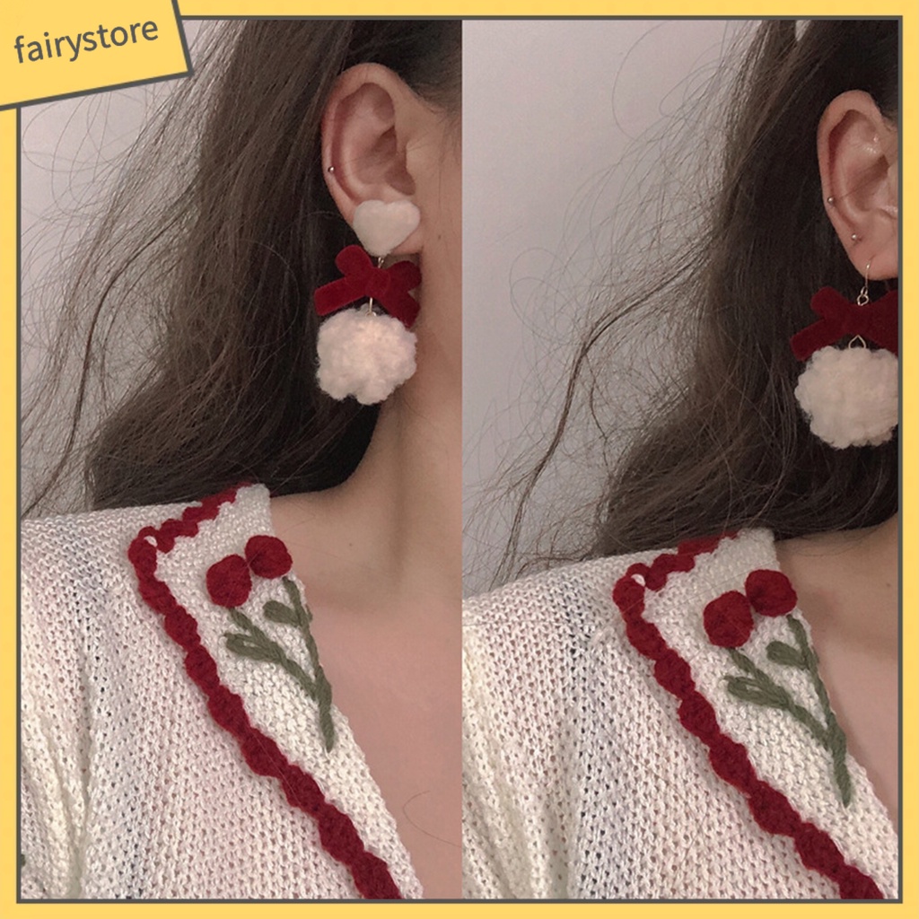 1 Đôi Bông Tai Hình Nơ Bằng Hợp Kim Dành Cho Nữ