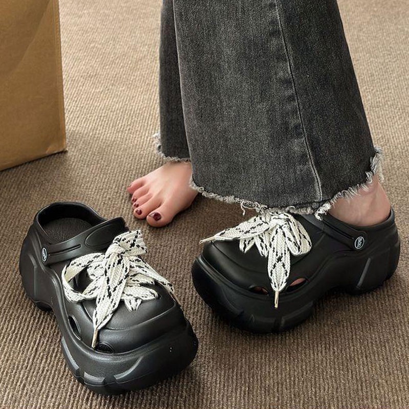 One more shoes⭐Dép Bít Mũi EVA Đế Dày Thời Trang Mùa Hè Hàn Quốc Dễ Phối Đồ Cho Nữ