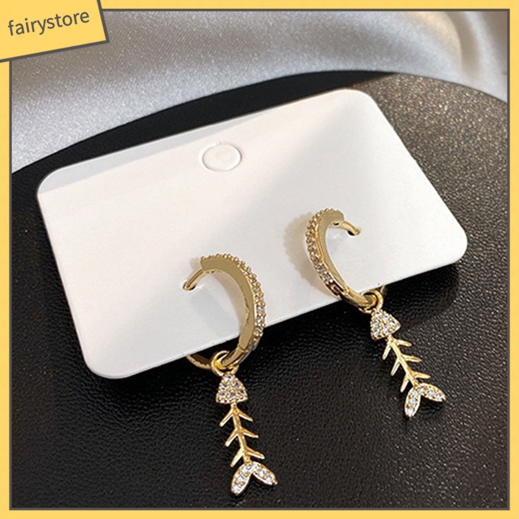 Bông Tai Hình Xương Cá Thanh Lịch Cho Nữ