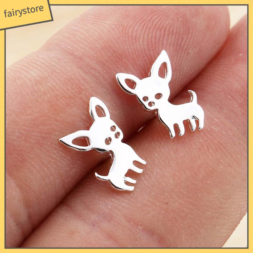 1 Đôi Bông Tai Xỏ Lỗ Bằng Thép Không Gỉ Phong Cách Hàn Quốc Dễ Thương Dành Cho Nữ