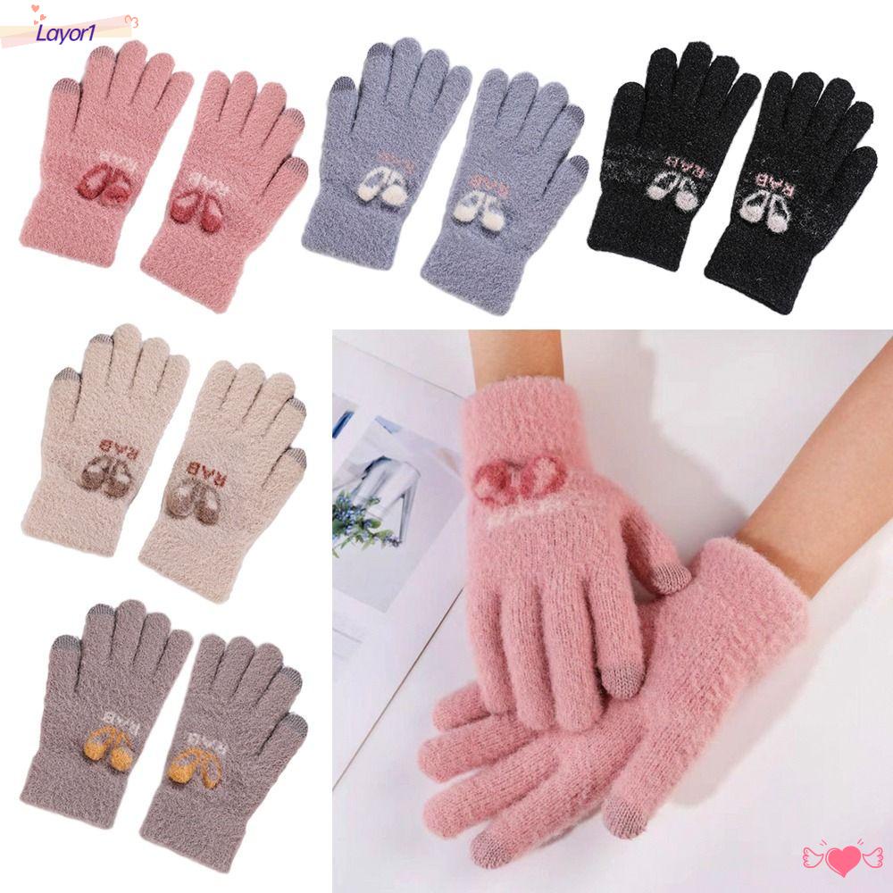 1 Găng Tay Len Dày Dặn Phủ Toàn Diện Thời Trang Đi Xe Đạp Cho Nam Và Nữ