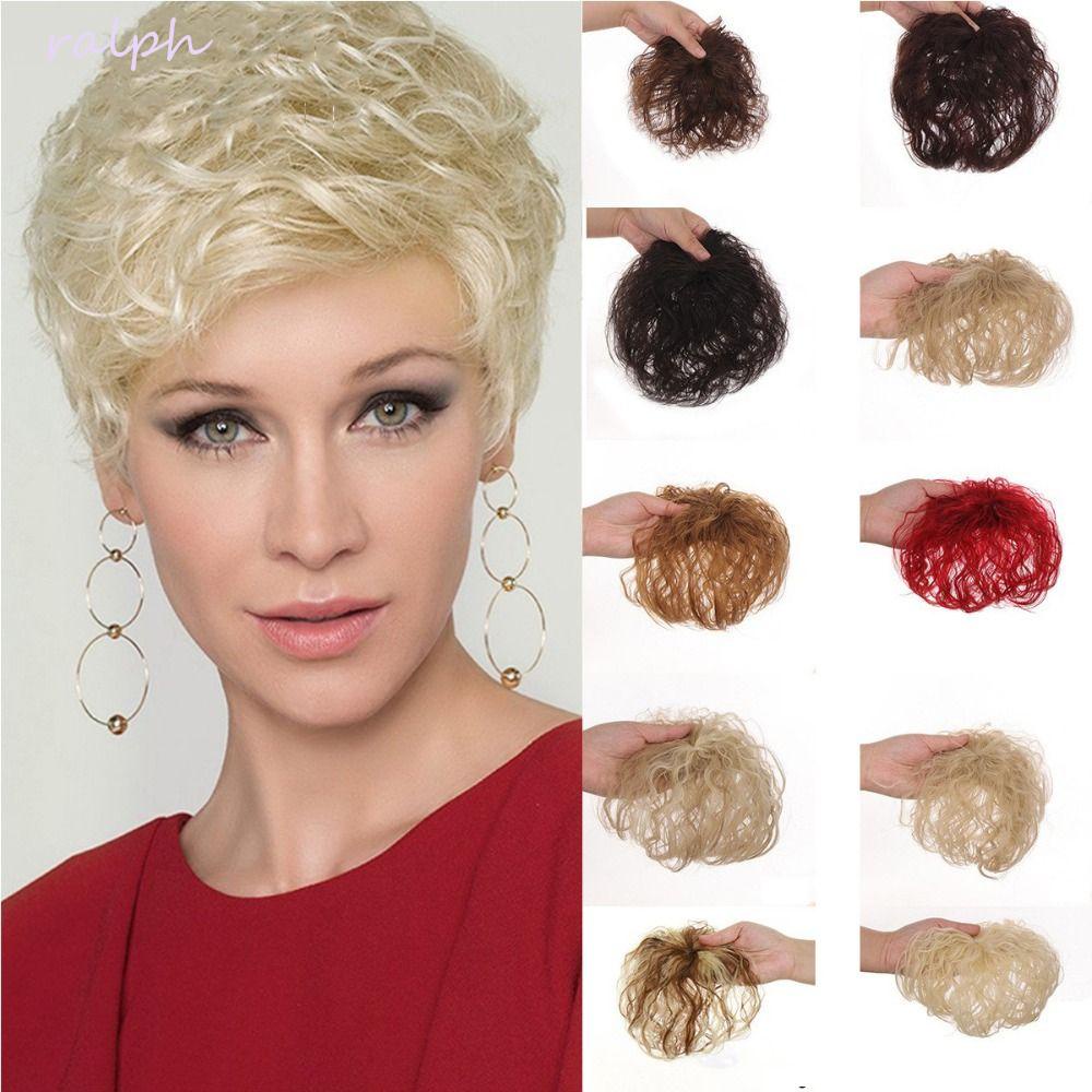 Tóc Mái Giả Vô Hình Dạng Kẹp Chịu Nhiệt Độ Cao Chống Rụng Tóc Màu Trắng Dành Cho Bạn Nữ