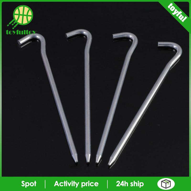 [Toyfulcabin] Gói 50 Chốt Cắm Lều Bằng Nhôm 7inch Chịu Tải Nặng