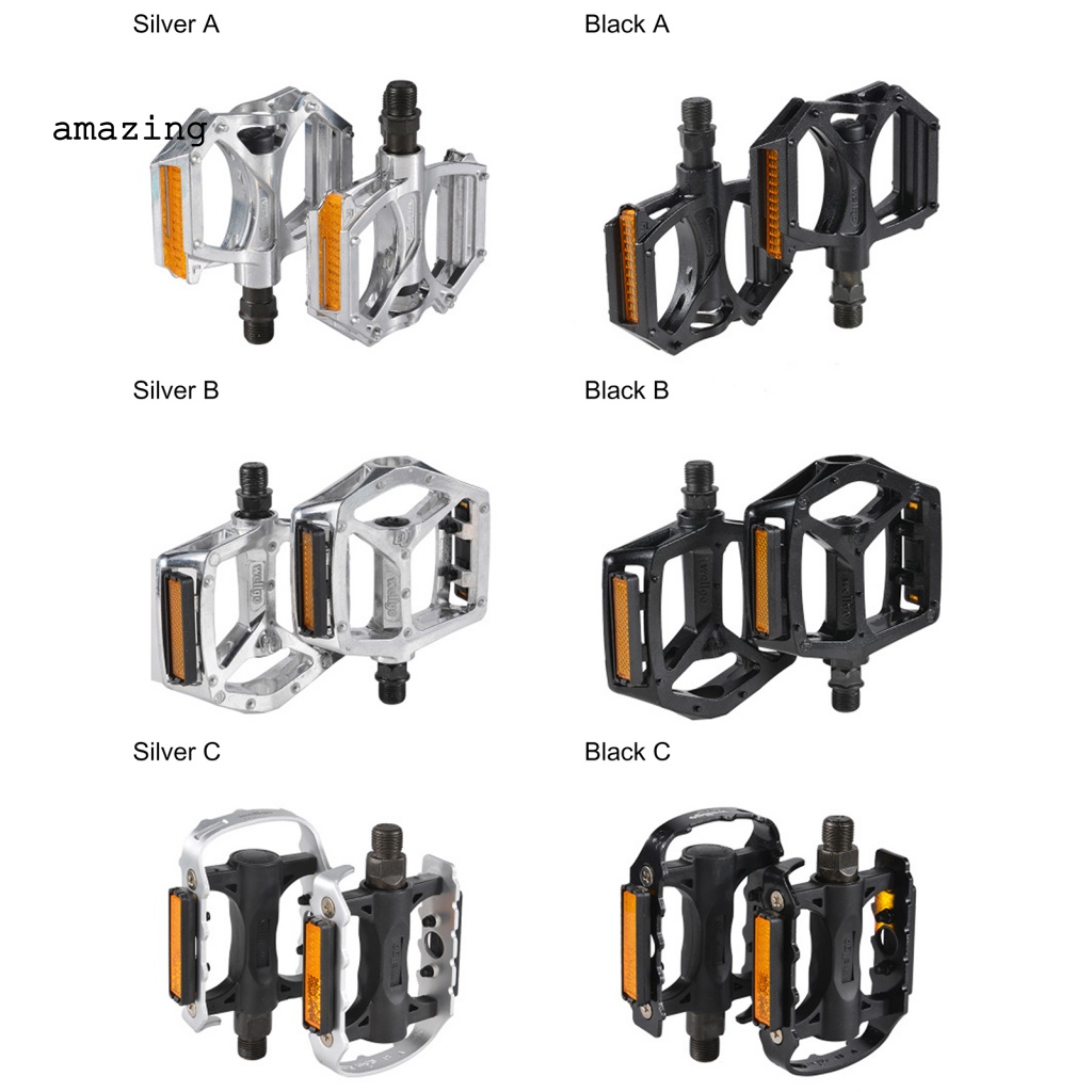 Bộ 2 Bàn Đạp Xe Đạp Leo Núi Thiết Kế Khoét Rỗng Trọng Lượng Nhẹ Độ Bền Cao