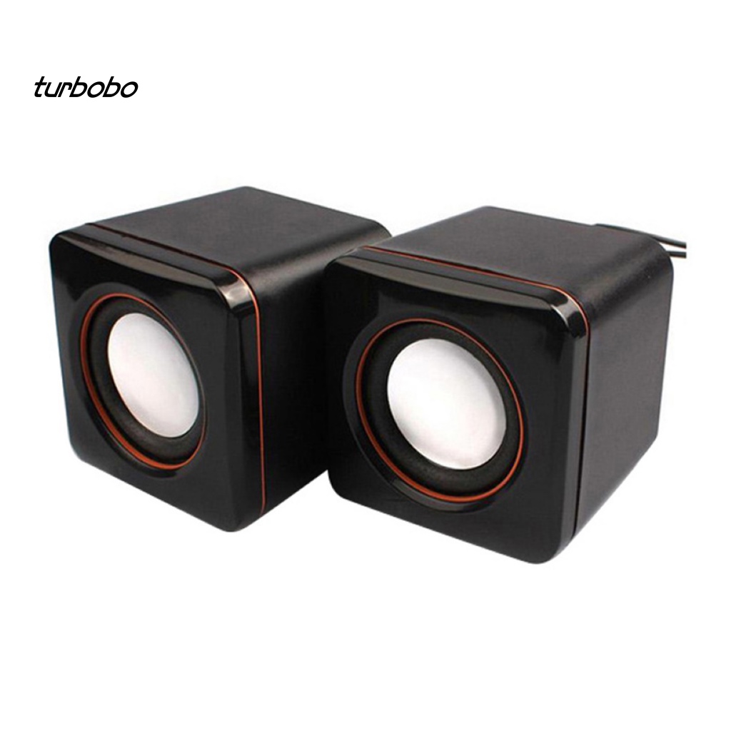 Loa turbobo Mini Hình Vuông Có Dây USB Dành Cho Đi Du Lịch