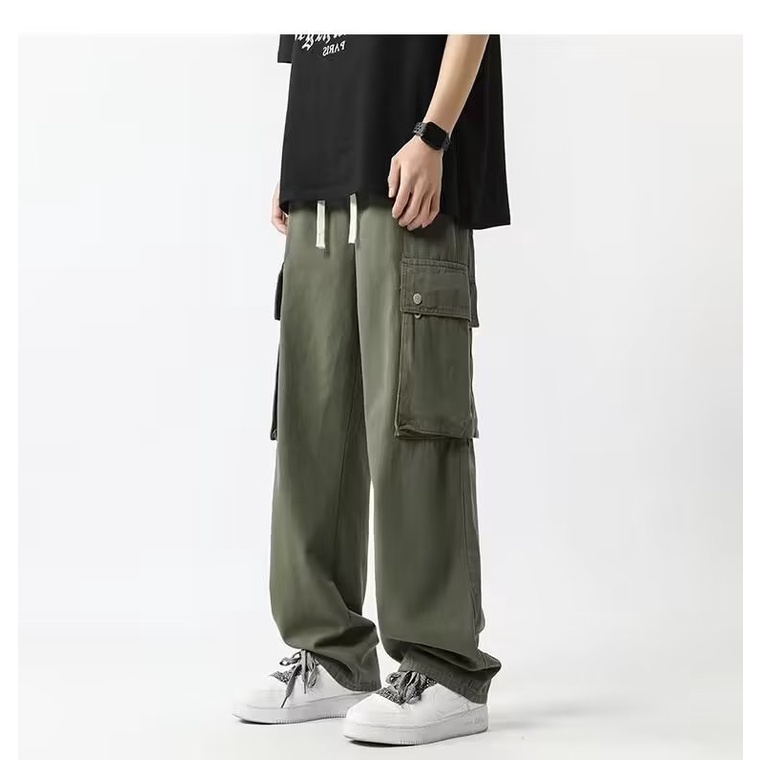 Quần Dài Ống Rộng Phong Cách Đường Phố Mỹ Thời Trang Xuân Hè Cho Nam