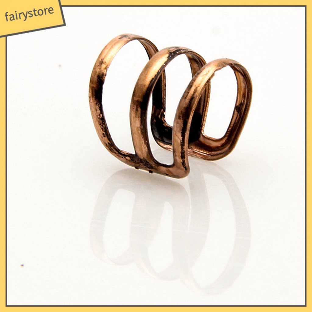 1 Khuyên Kẹp Tai 3 Vòng Rỗng Đơn Giản Có Thể Điều Chỉnh Đa Ứng Dụng Cho Nữ