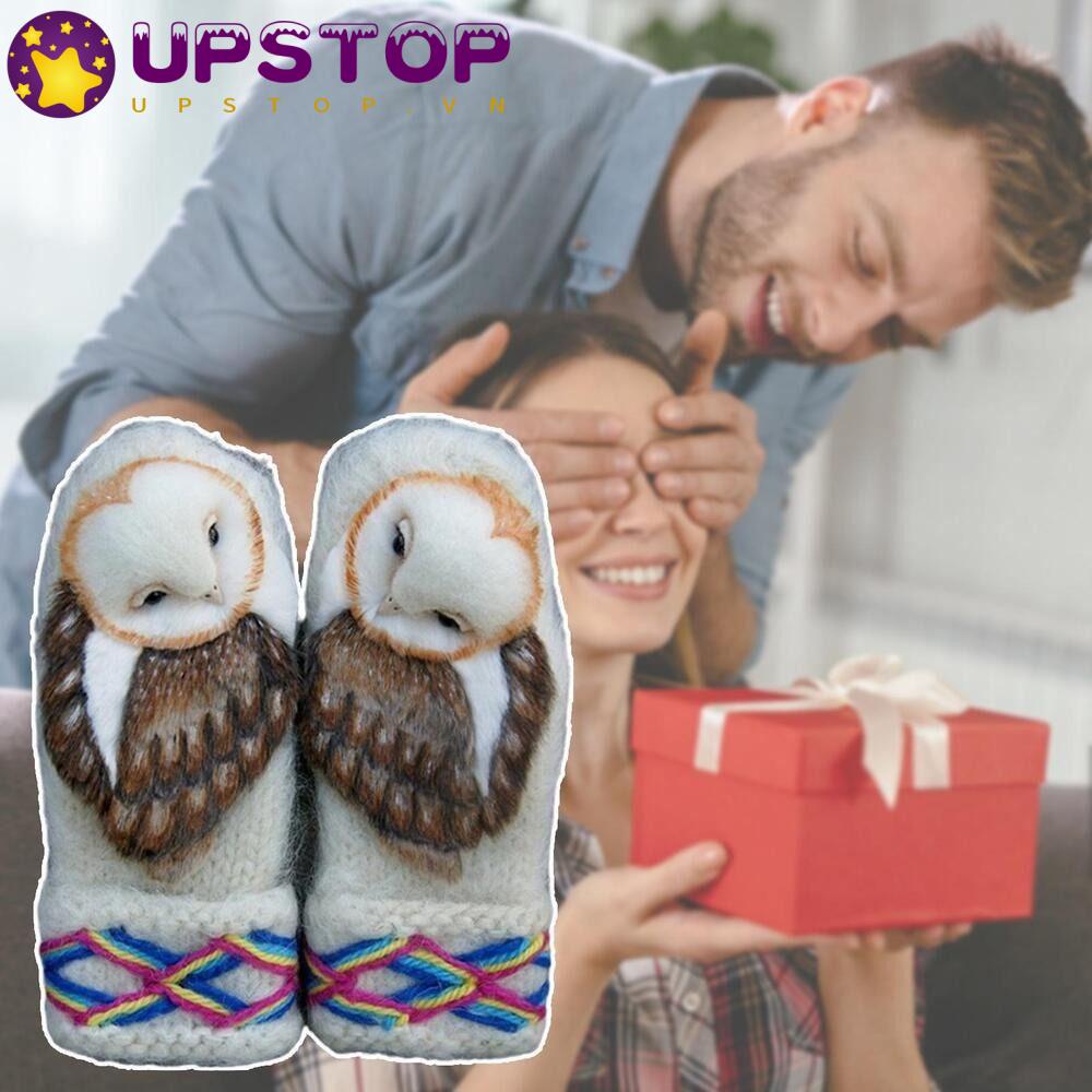 Găng Tay Dệt Kim Phong Cách Bắc Âu Ấm Áp