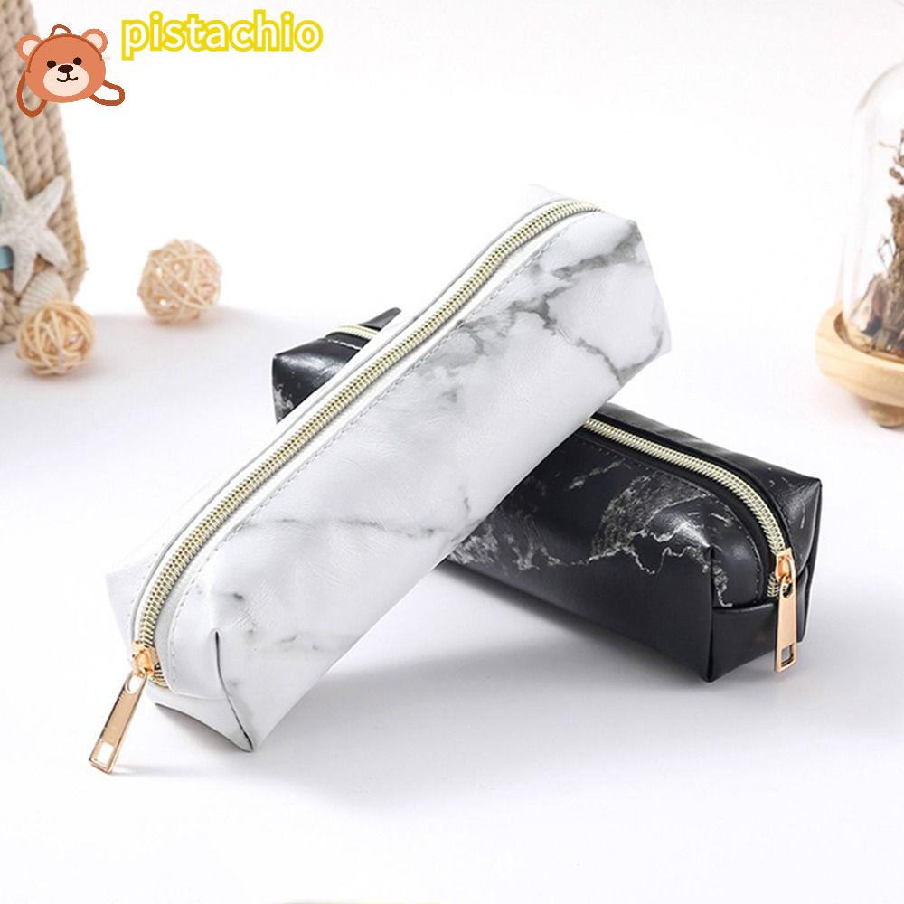 PISTA Túi Đựng Bút Họa Tiết Đá Hoa Cương Dễ Thương Cho Bé