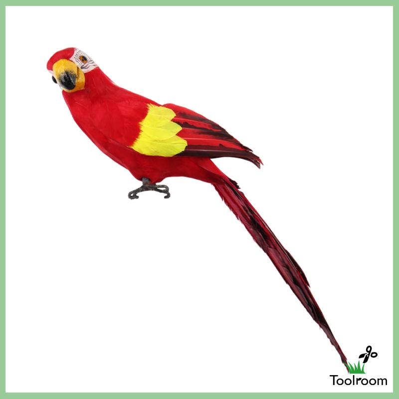 Mô Hình Chim Vẹt Nhân Tạo Sống Động Như Thật Kích Thước 60cm Trang Trí Tiệc Ngoài Trời