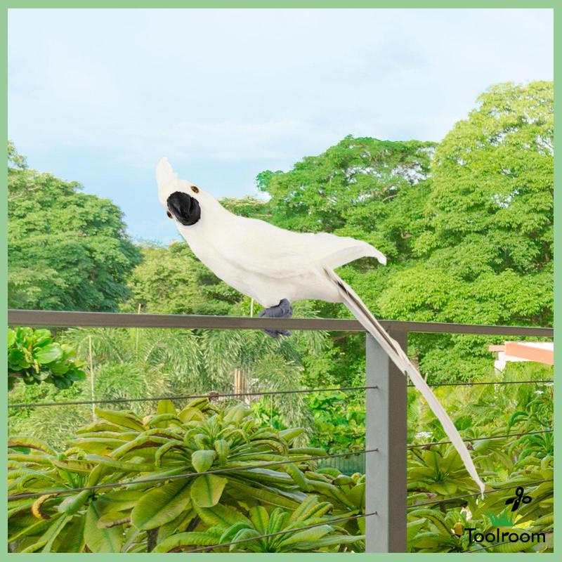 Mô Hình Chim Vẹt Nhân Tạo Sống Động Như Thật Kích Thước 60cm Trang Trí Tiệc Ngoài Trời