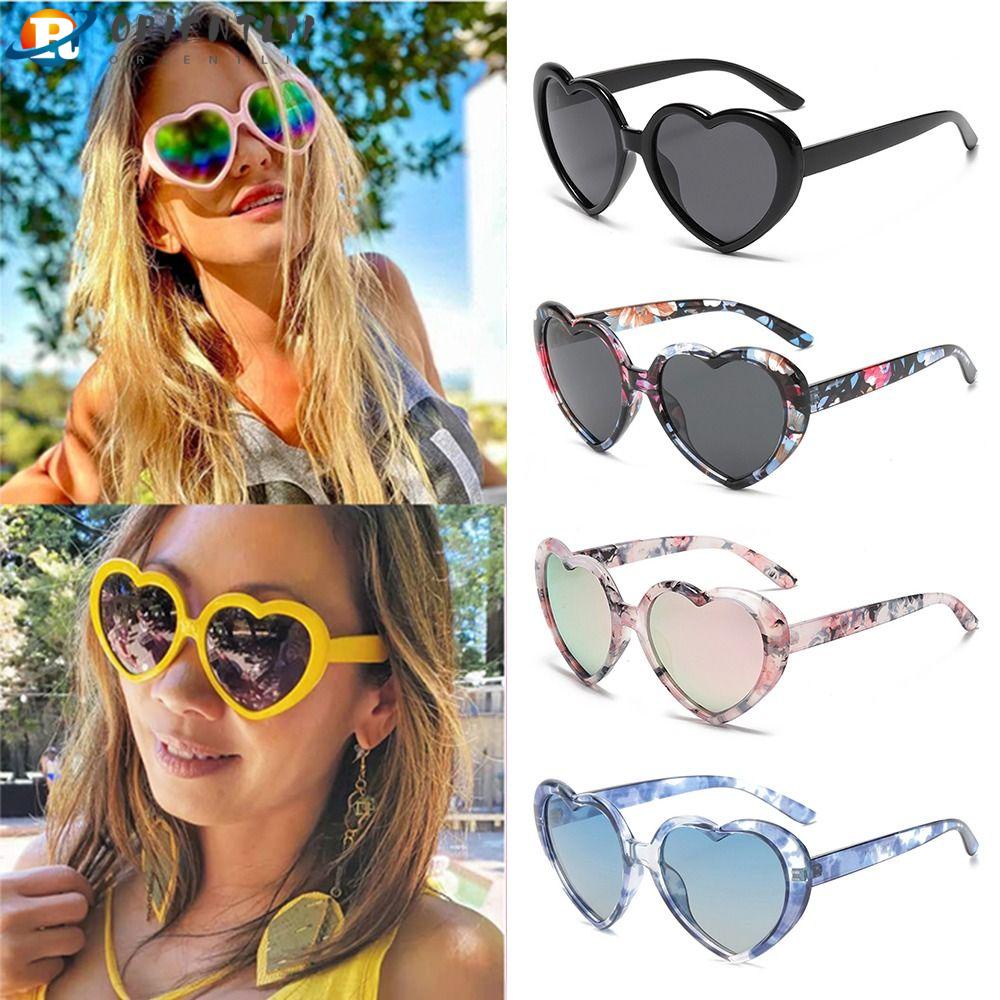 Kính Mát Phân Cực Mặt Trái Tim Thời Trang Cho Nữ