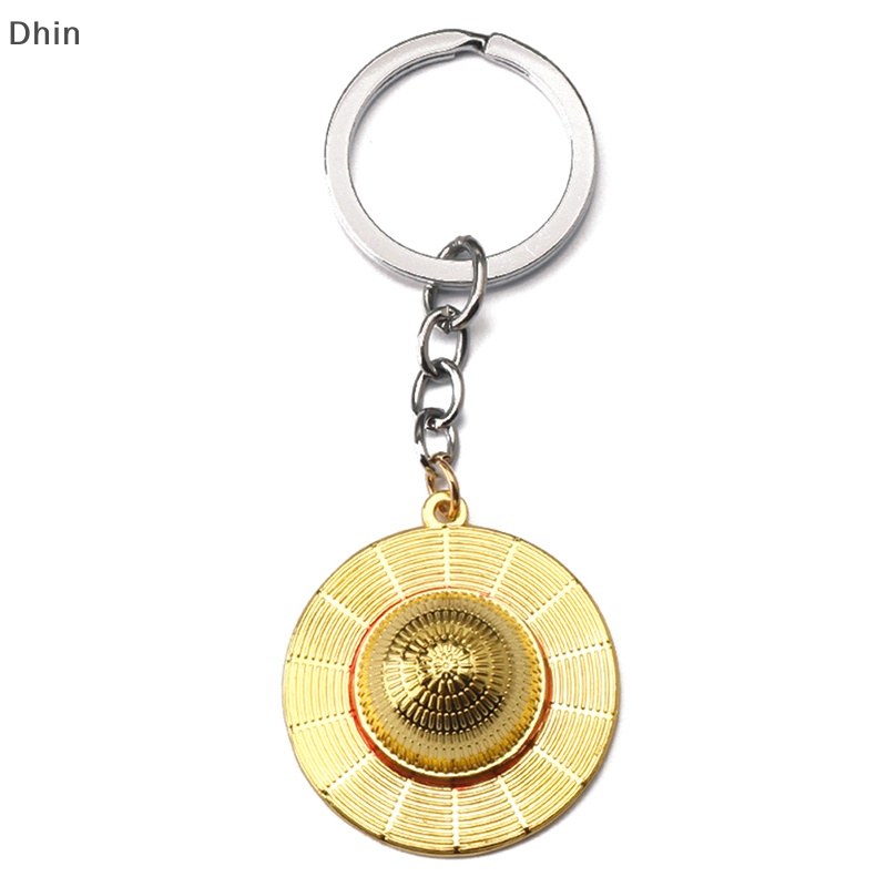 Móc Khóa Hợp Kim Hình Nón Rơm Hóa Trang Anime Unisex