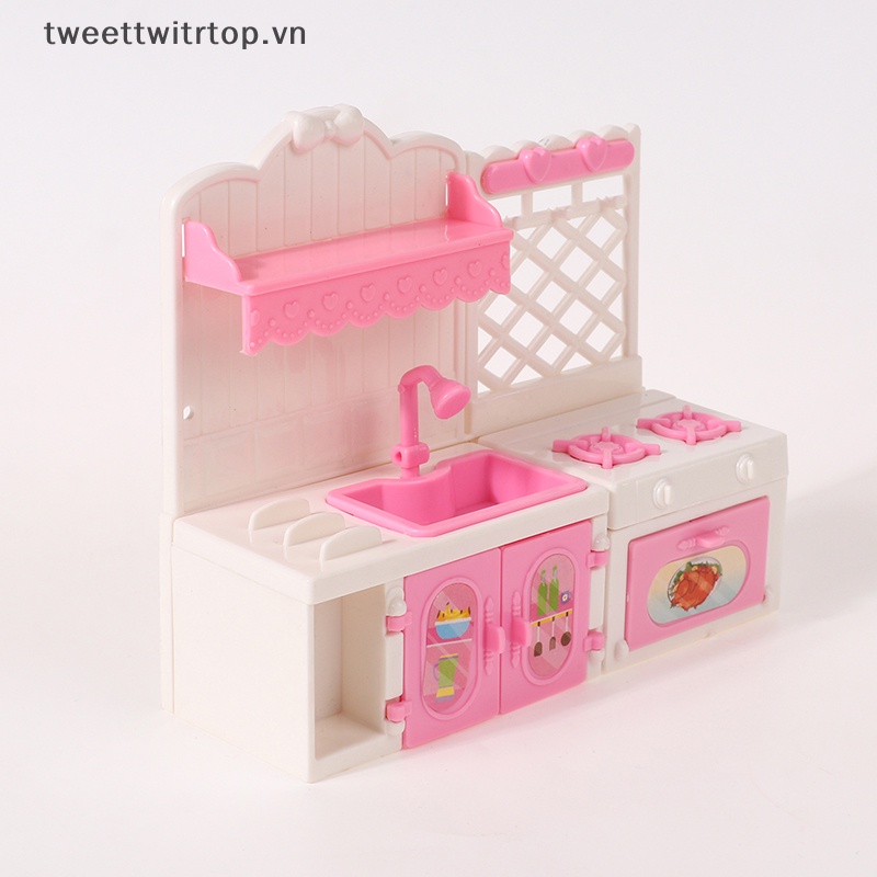 1 Bộ Bếp Lò Mini Trang Trí Nhà Búp Bê Tỉ Lệ 1: 12