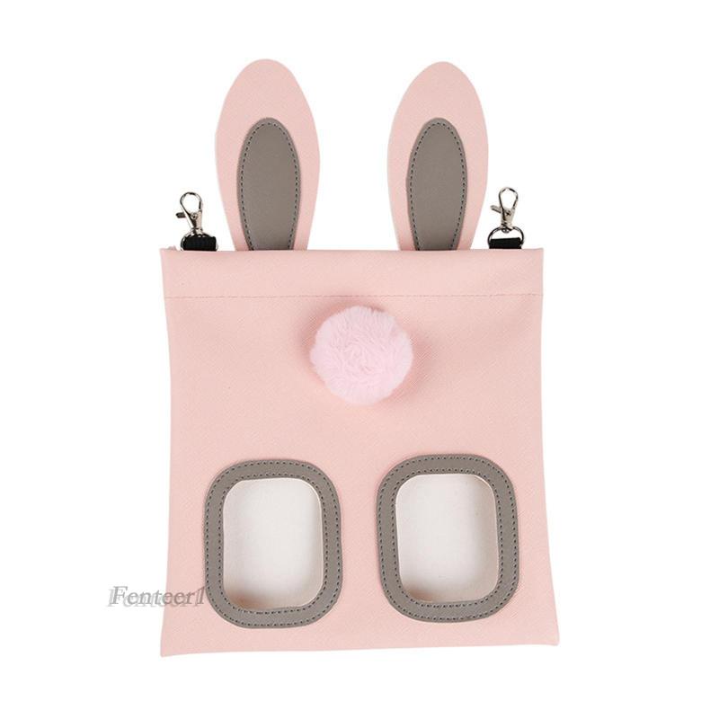 [Fenteer1] Túi Tote Đựng Thức Ăn Cho Thỏ Chinchilla Bằng PU Chống Thấm Nước