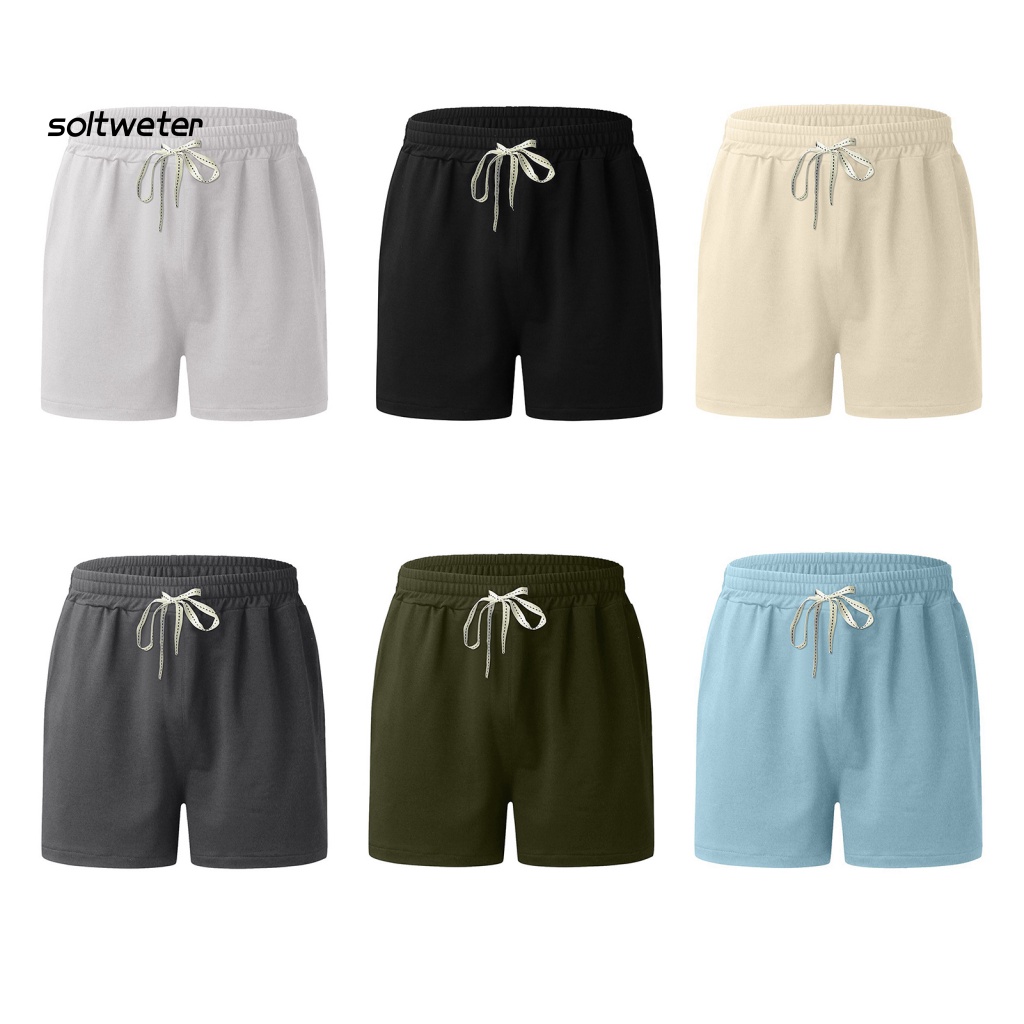 Quần Short Dây Rút Có Túi Thoáng Khí Thời Trang Mùa Hè Cho Nam