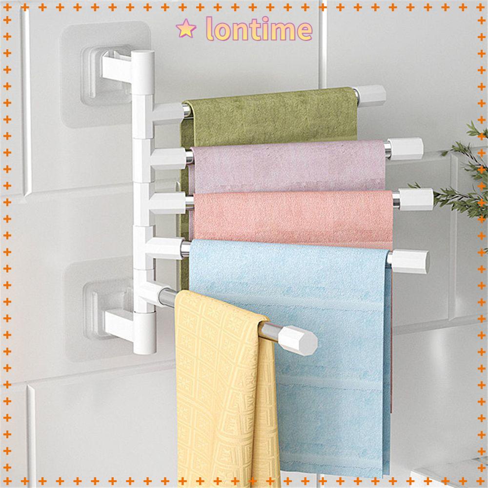 Giá Đỡ Treo Khăn Tắm Bằng Nhôm Có Thể Xoay Tiết Kiệm Không Gian