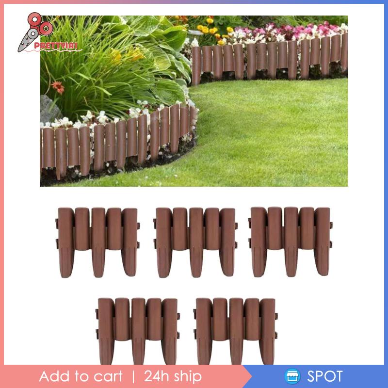 [Prettyia1] Set 5 Khung Viền Khu Vườn / Hoa Trang Trí Tiểu Cảnh