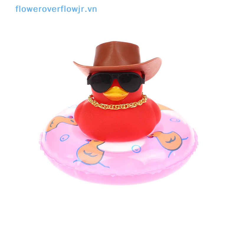 Chú Vịt Cao Su Màu Vàng Dễ Thương Dùng Trang Trí Bảng Điều Khiển Xe Hơi