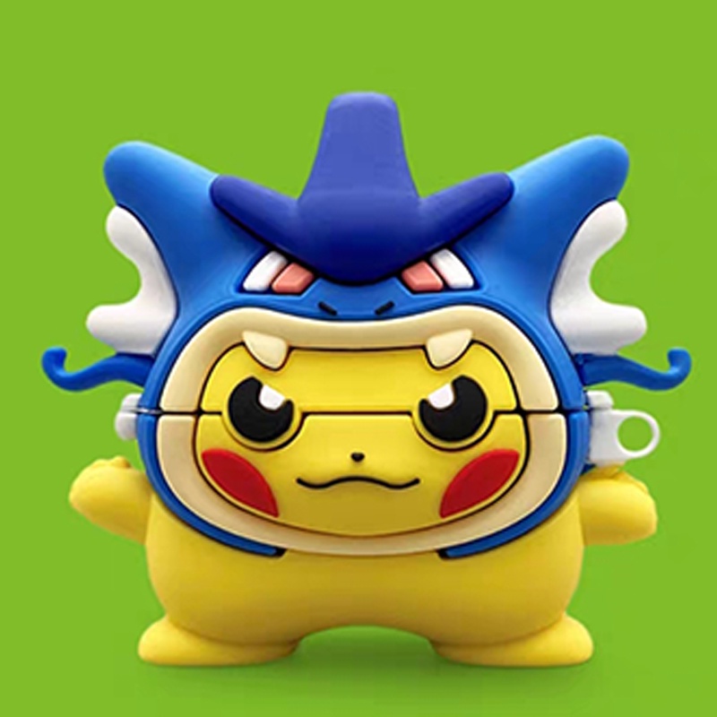 Vỏ Bảo Vệ Hộp Sạc Tai Nghe AirPods 1 / 2 / 3 Pro 2 Bằng Silicon Hình Chú Heo / Cá Mập 3D Dễ Thương